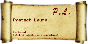 Pratsch Laura névjegykártya